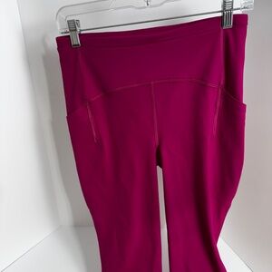 lululemon athletica Magenta Ankle leggings with pockets size small